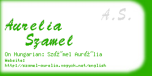 aurelia szamel business card